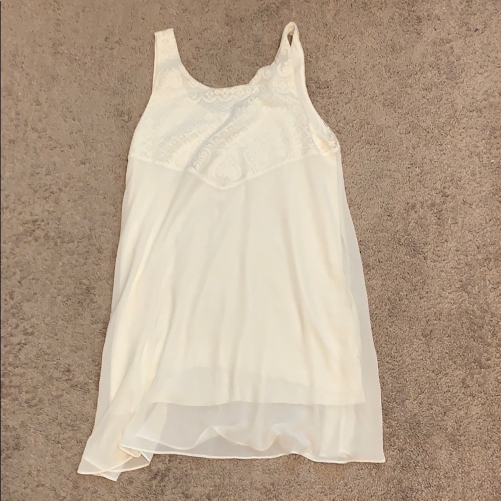 white lace dress